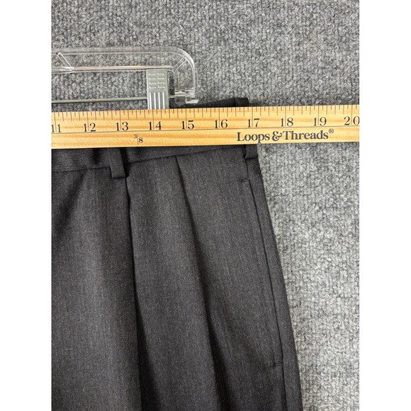 Brooks Brothers Dress Pants Mens 34x30 Charcoal Gray 1818 Madison Wool Pleated - Picture 5 of 6